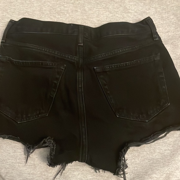 Agolde Black Denim Shorts - Picture 4 of 4